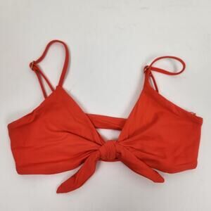 L*Space Flashback Bikini Top in Poppy Orange Size Small NWT